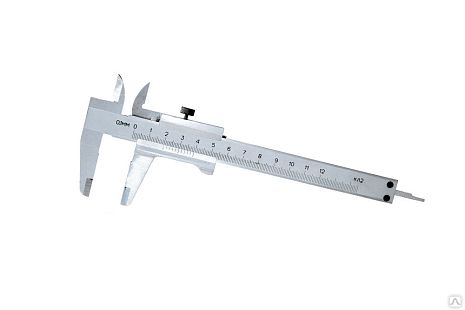 Штангенциркуль нониусный, ШЦ-1, открытого типа, 200 мм, точность 0,02 мм, глубиномер, углеродистая сталь, кейс КОБАЛЬТ